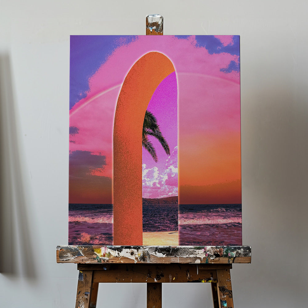Portal Vaporwave | Leinwand-Bilder