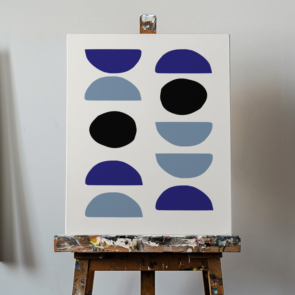 Blue Shapes 2 | Canvas