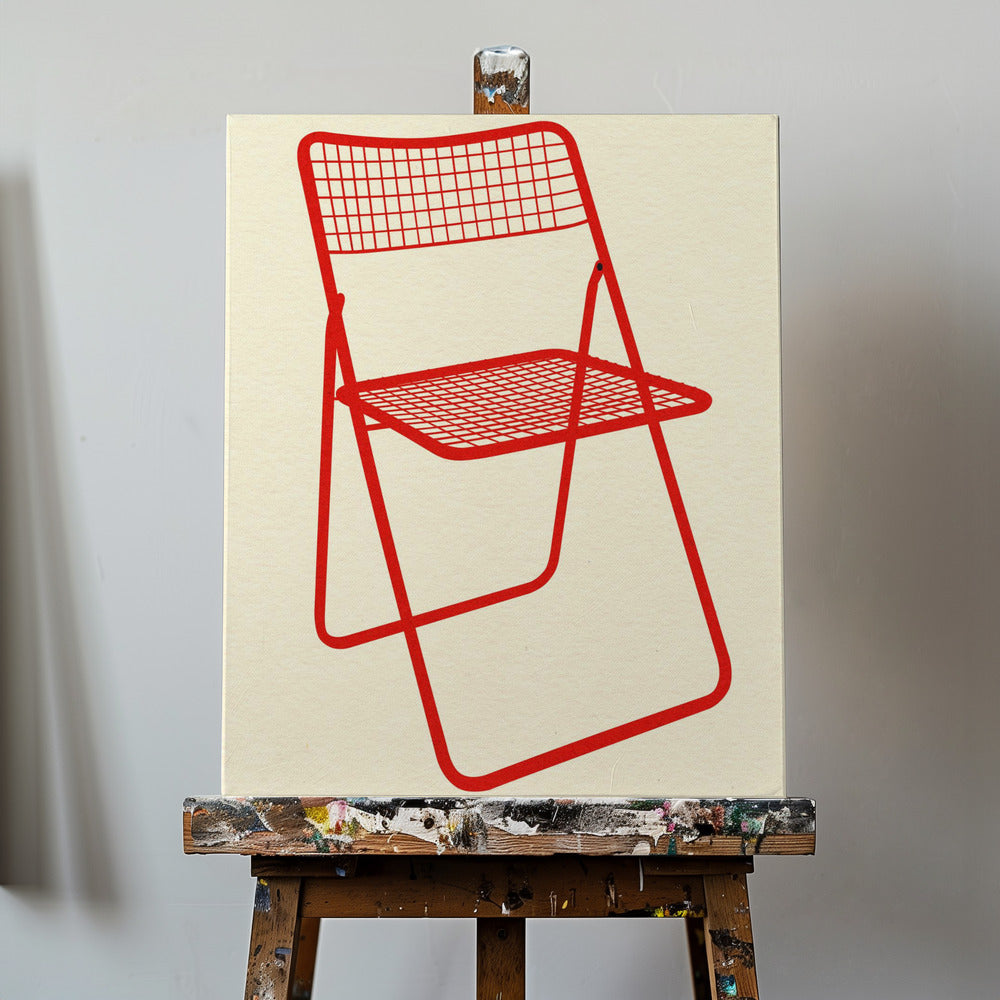 Ted Nätstol Röd | Canvas