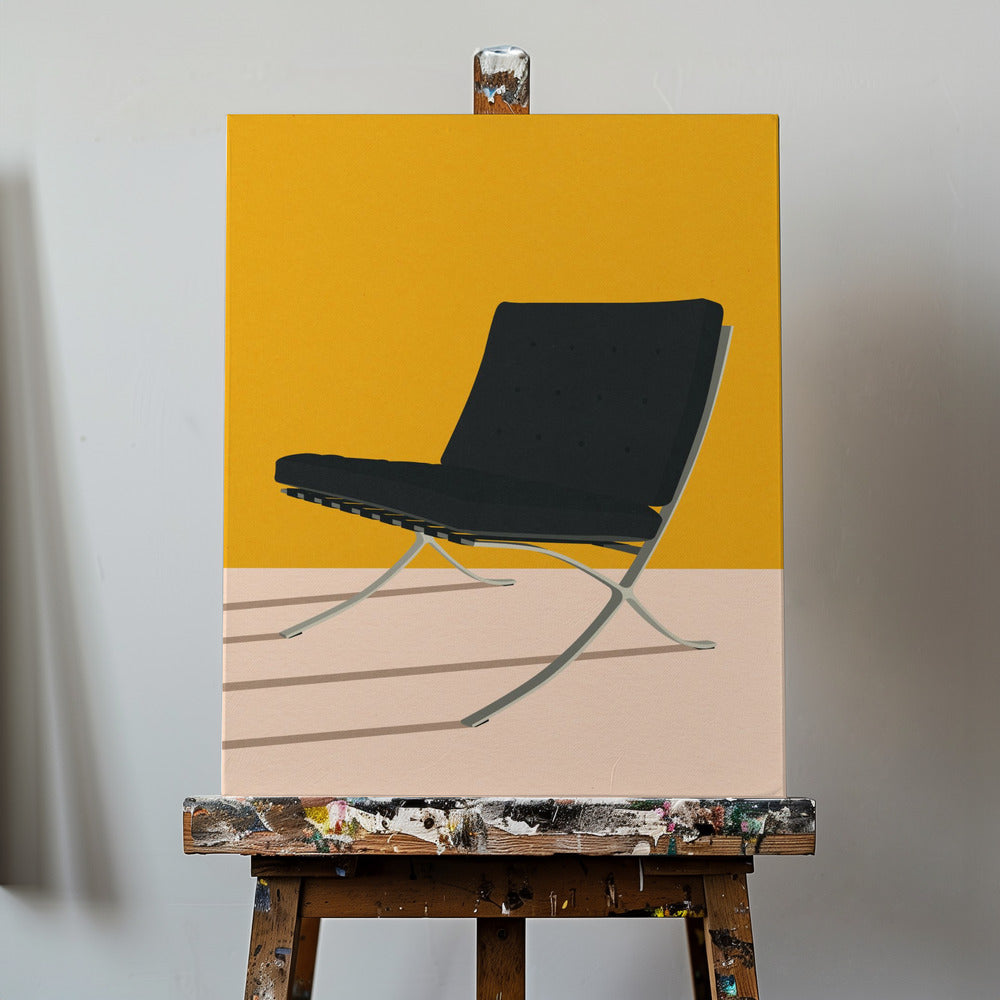 Barcelona stol av Mies Van Der Rohe | Canvas