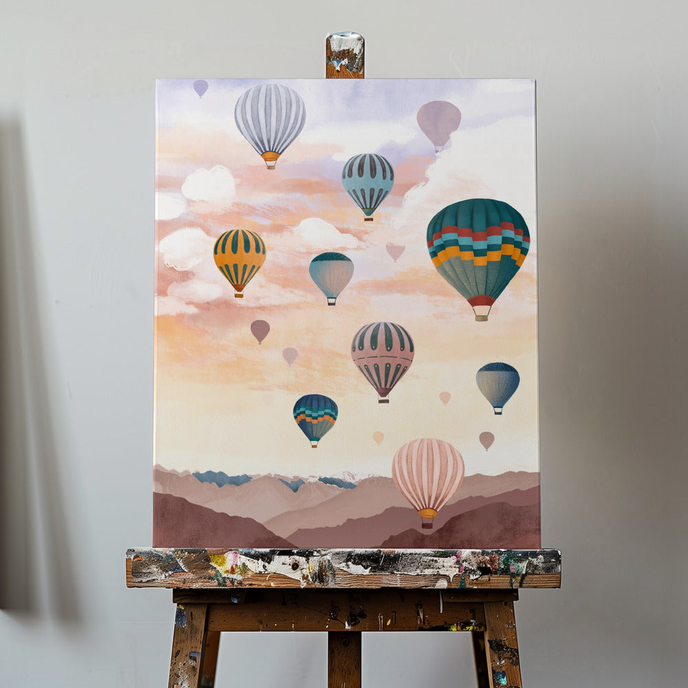 Cielo in mongolfiera | Stampe su Tela