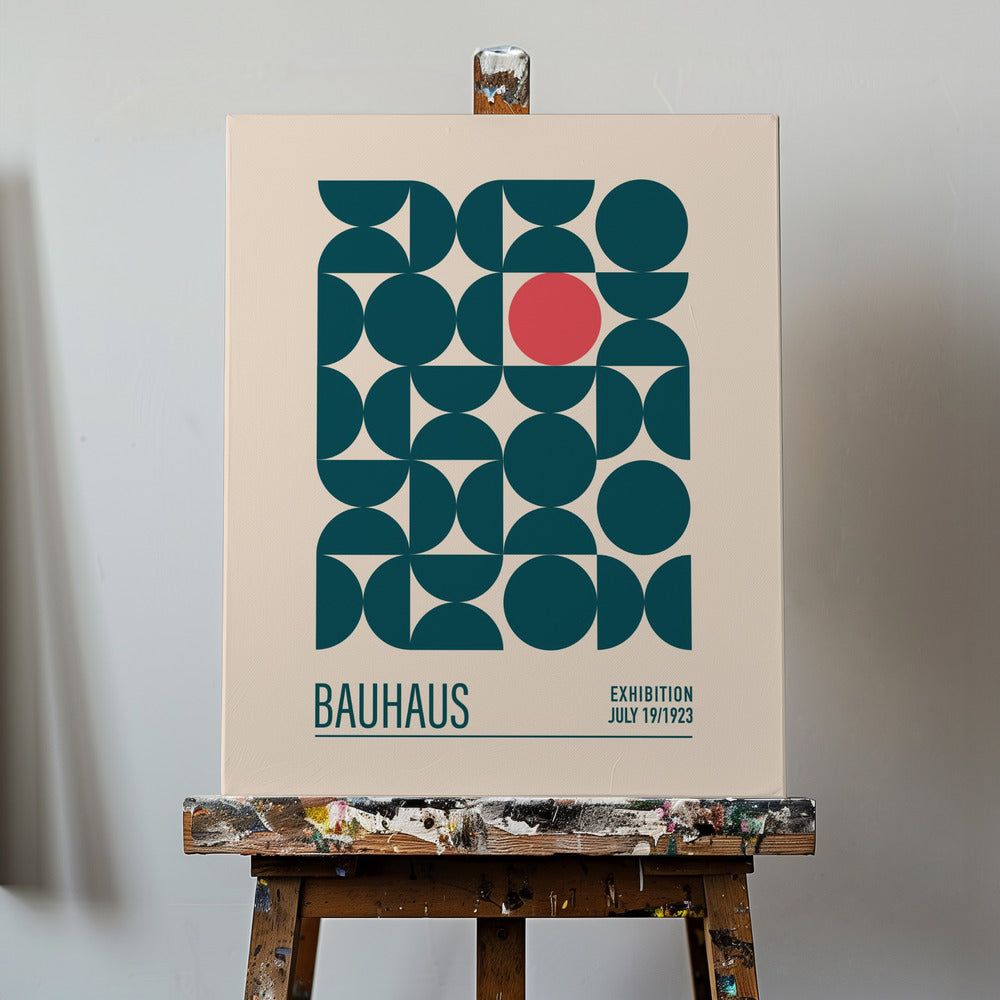 Bauhaus Blauwe Bollen | Canvasprints