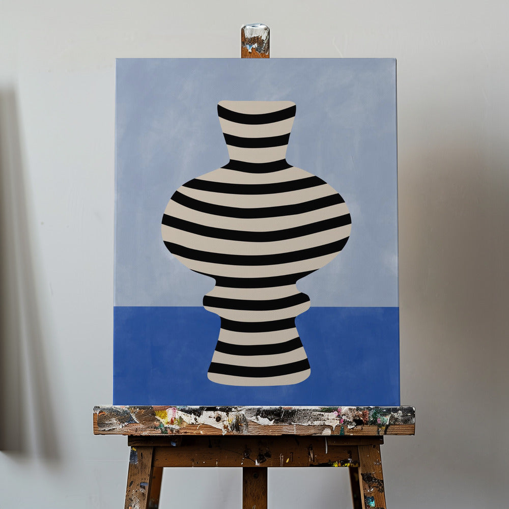 Illusion de vase rayé | Tableaux sur Toile