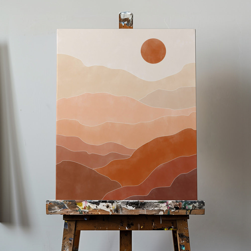 Woestijnzonsopgang | Canvasprints