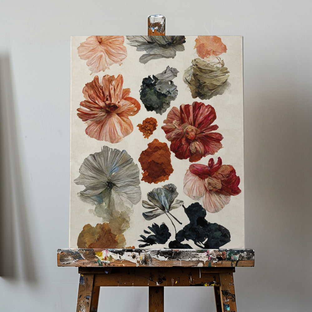 Colección de flores secas | Impresiones en Lienzo