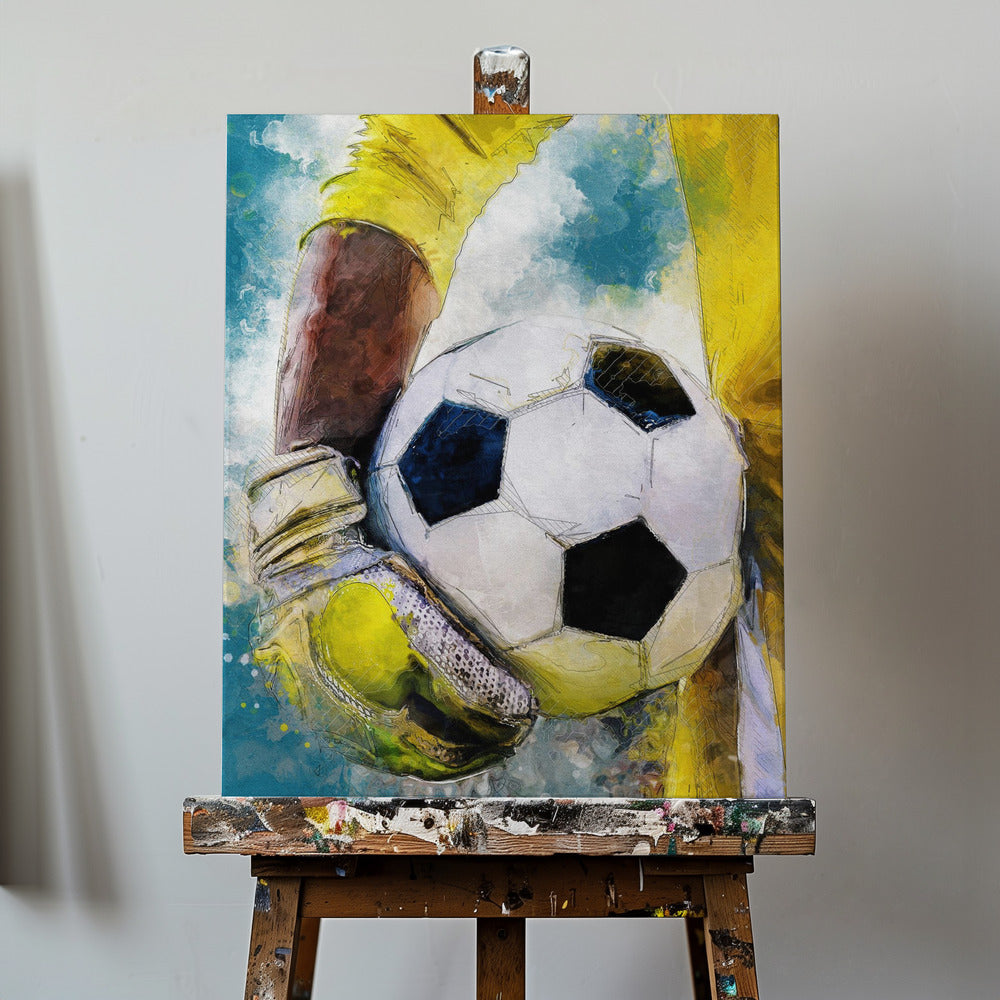 Arte del fútbol 4 deportes | Impresiones en Lienzo