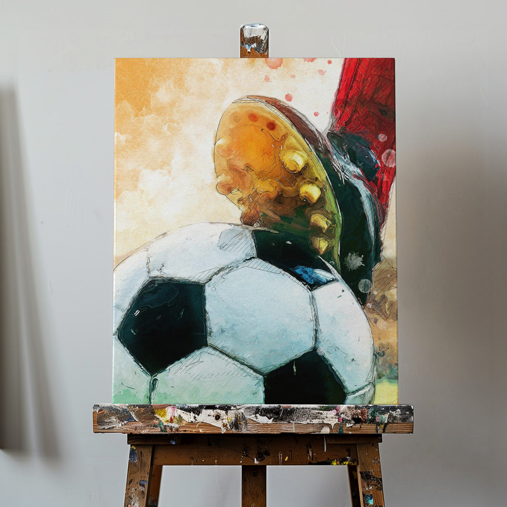 Arte deportivo del fútbol 1 | Impresiones en Lienzo