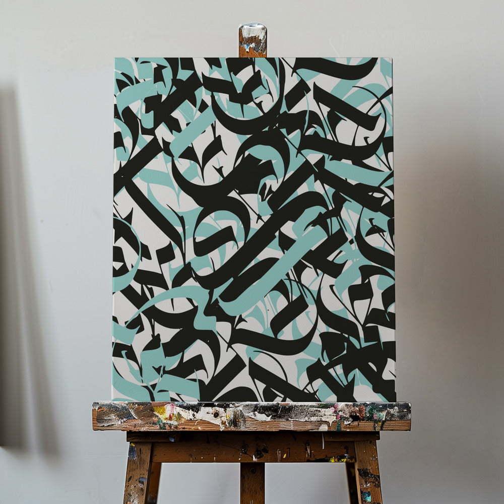 Flowing Script Chaos | Canvas