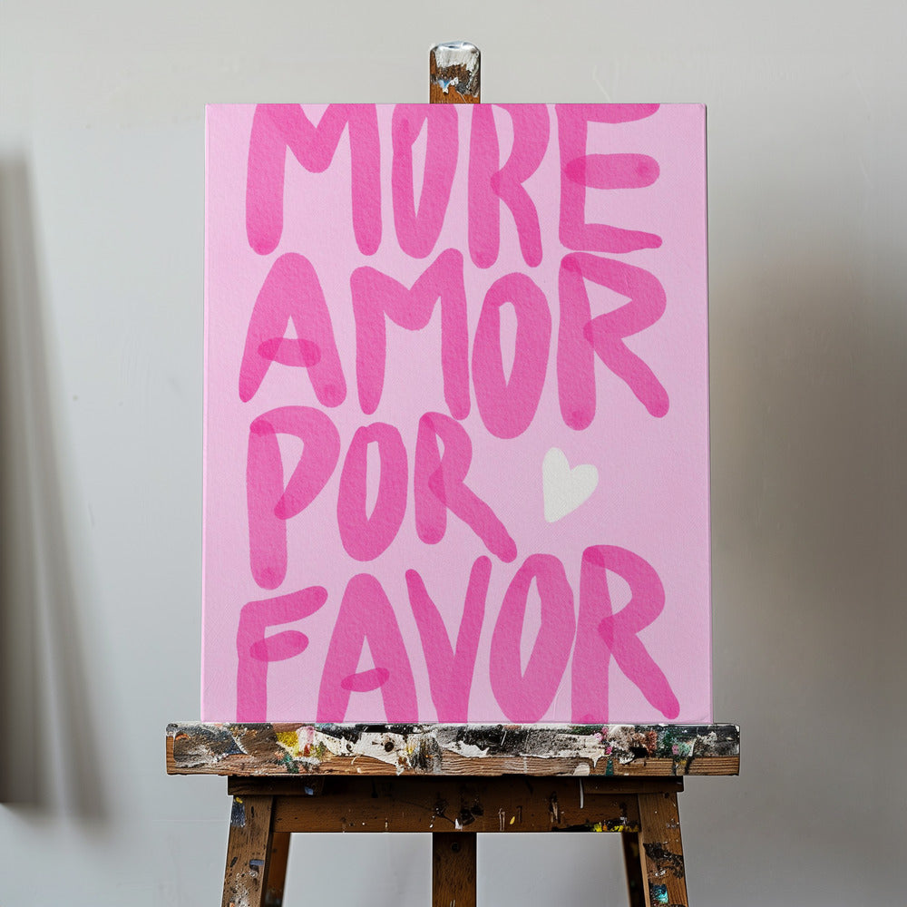 Plus d'amour s'il vous plaît | Tableaux sur Toile