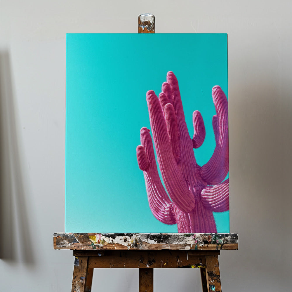 Magenta Rosa Saguaro | Canvas