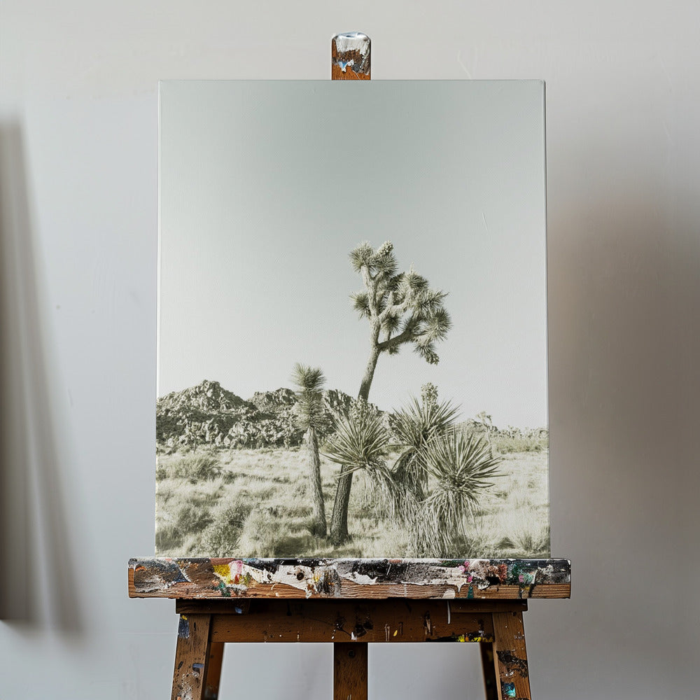 Impressione d'epoca del Parco nazionale di Joshua Tree | Stampe su Tela