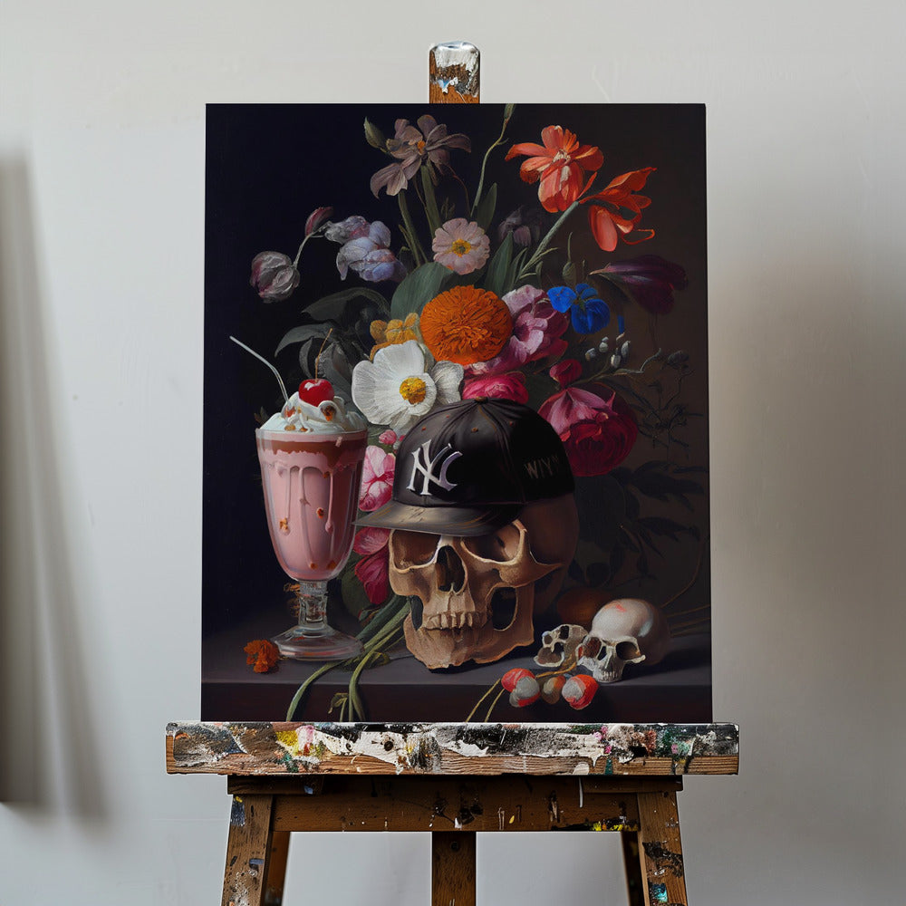 Nature morte au crâne | Tableaux sur Toile