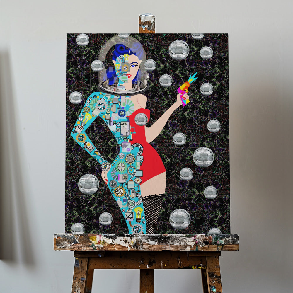 Disco Alien | Canvas