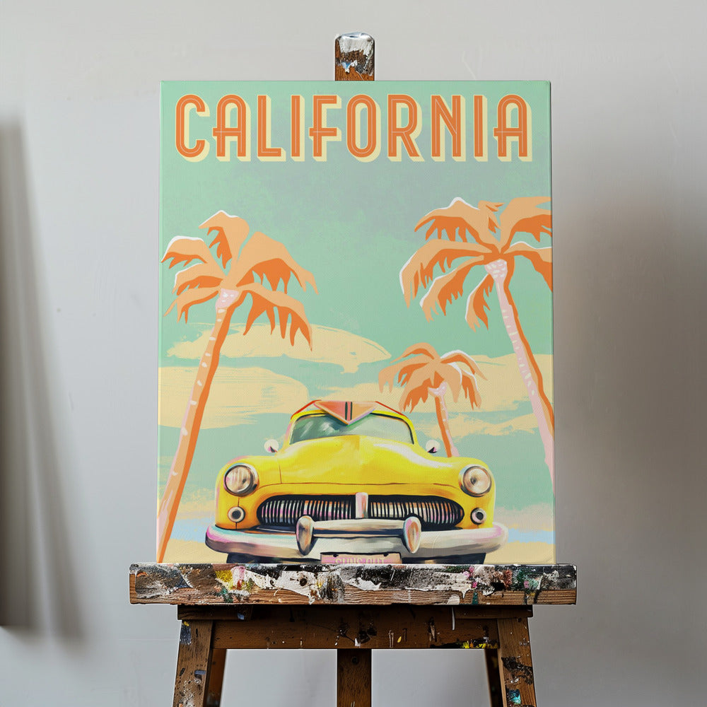 Kaliforniens surfing Poster | Canvas