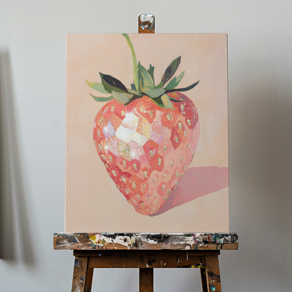 Glistening Strawberry | Canvas