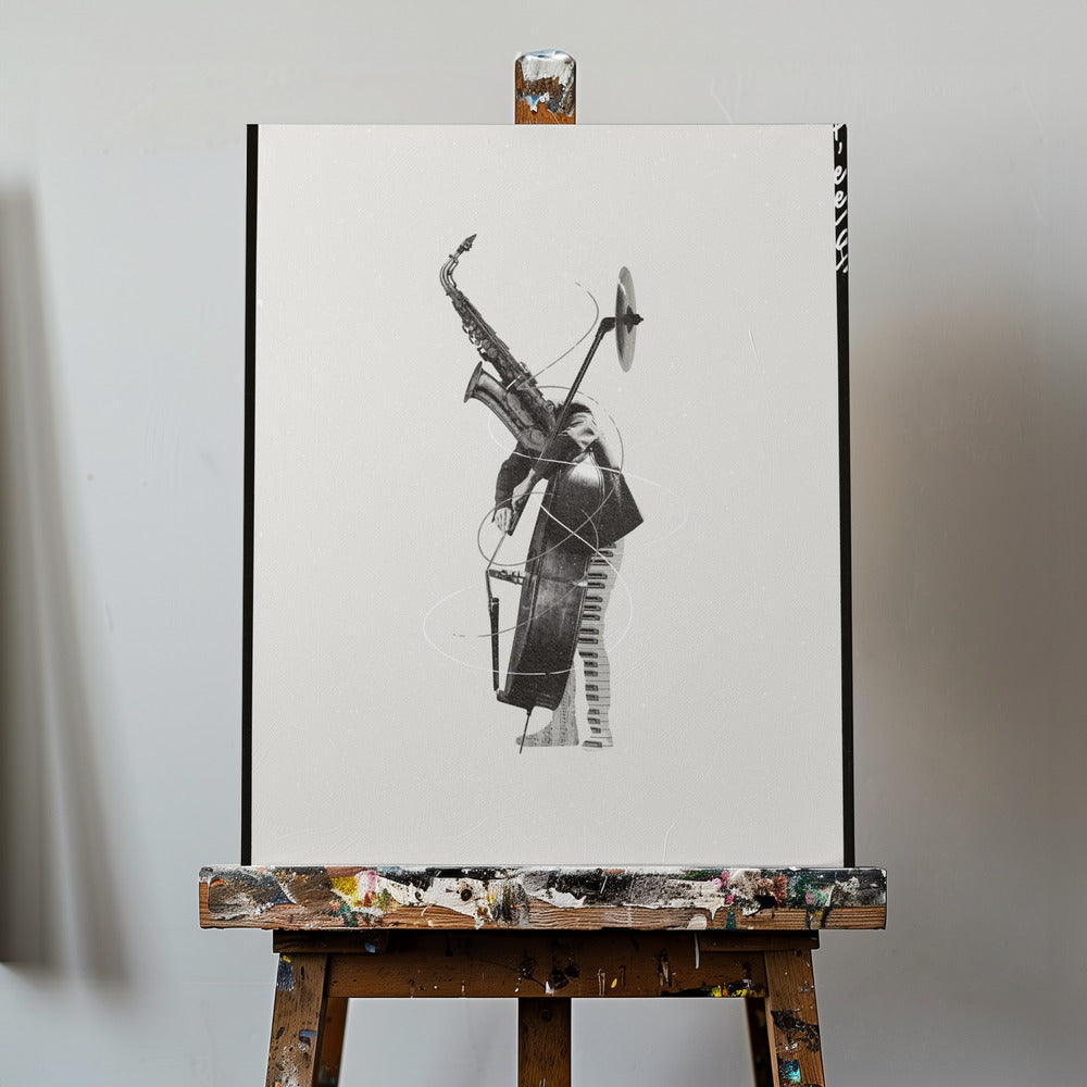 Musician With A Saxophone | Canvas