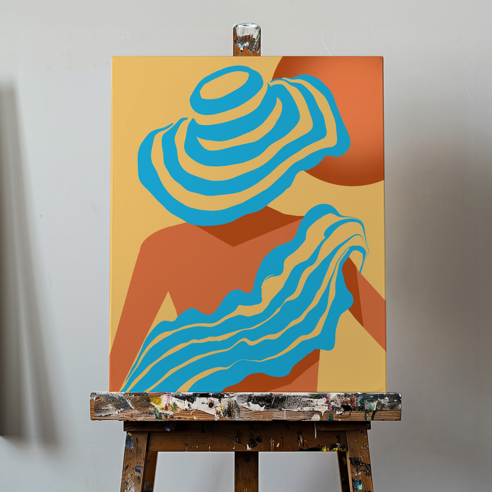 Sunlit Wavesstripe | Canvas