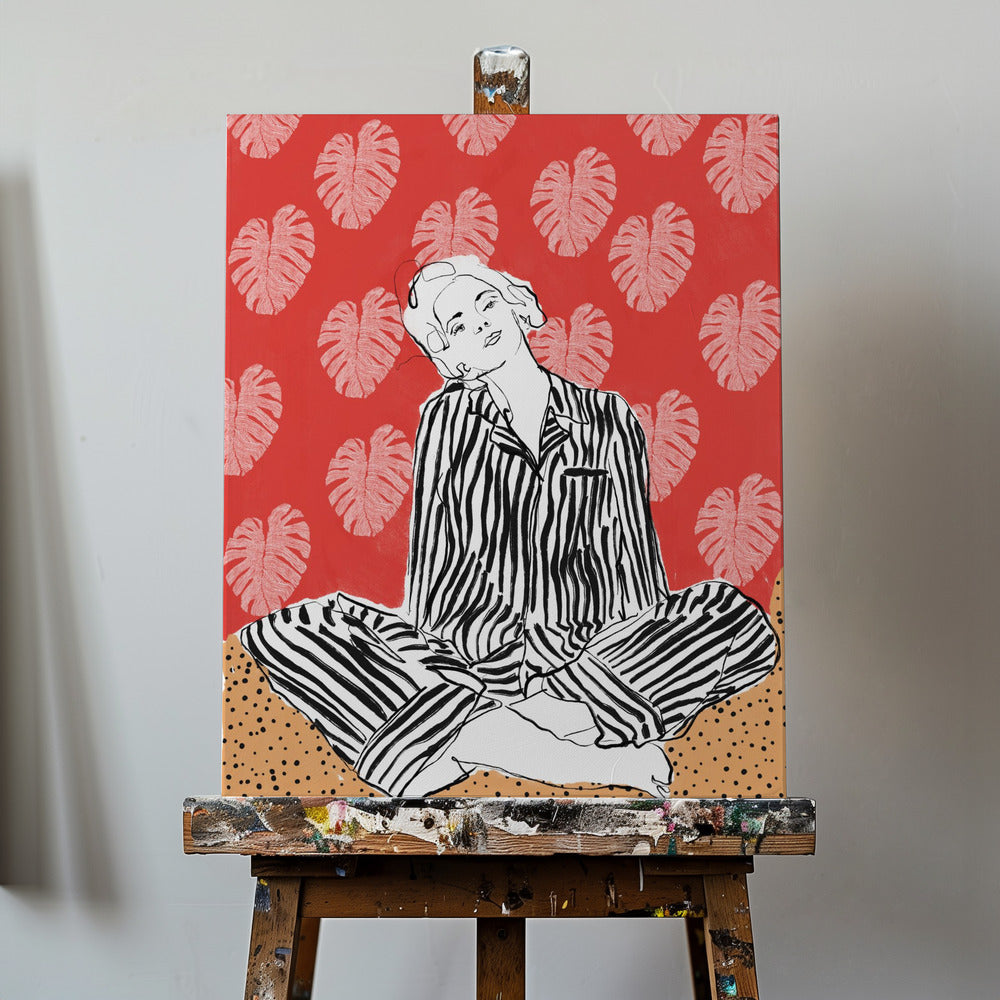 Serenity In Stripes | Canvas