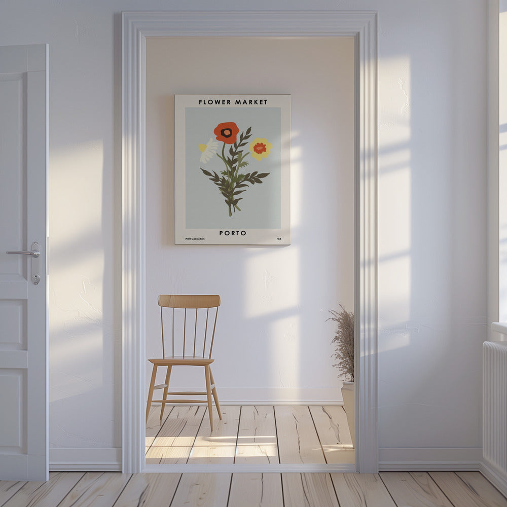 Blomstermarknaden i Porto | Canvas