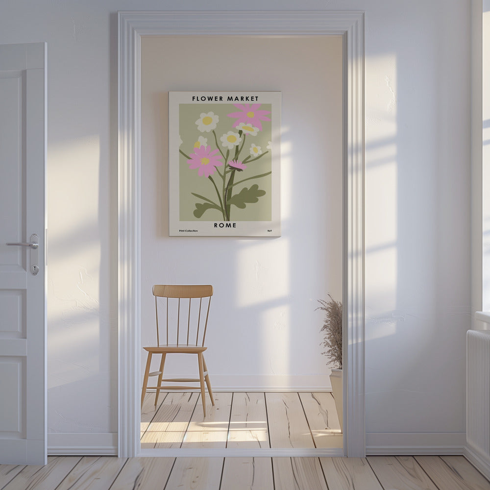 Marché aux fleurs de Rome | Tableaux sur Toile