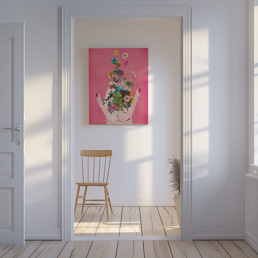 Fridas hender (rosa versjon) | Lerretsbilder