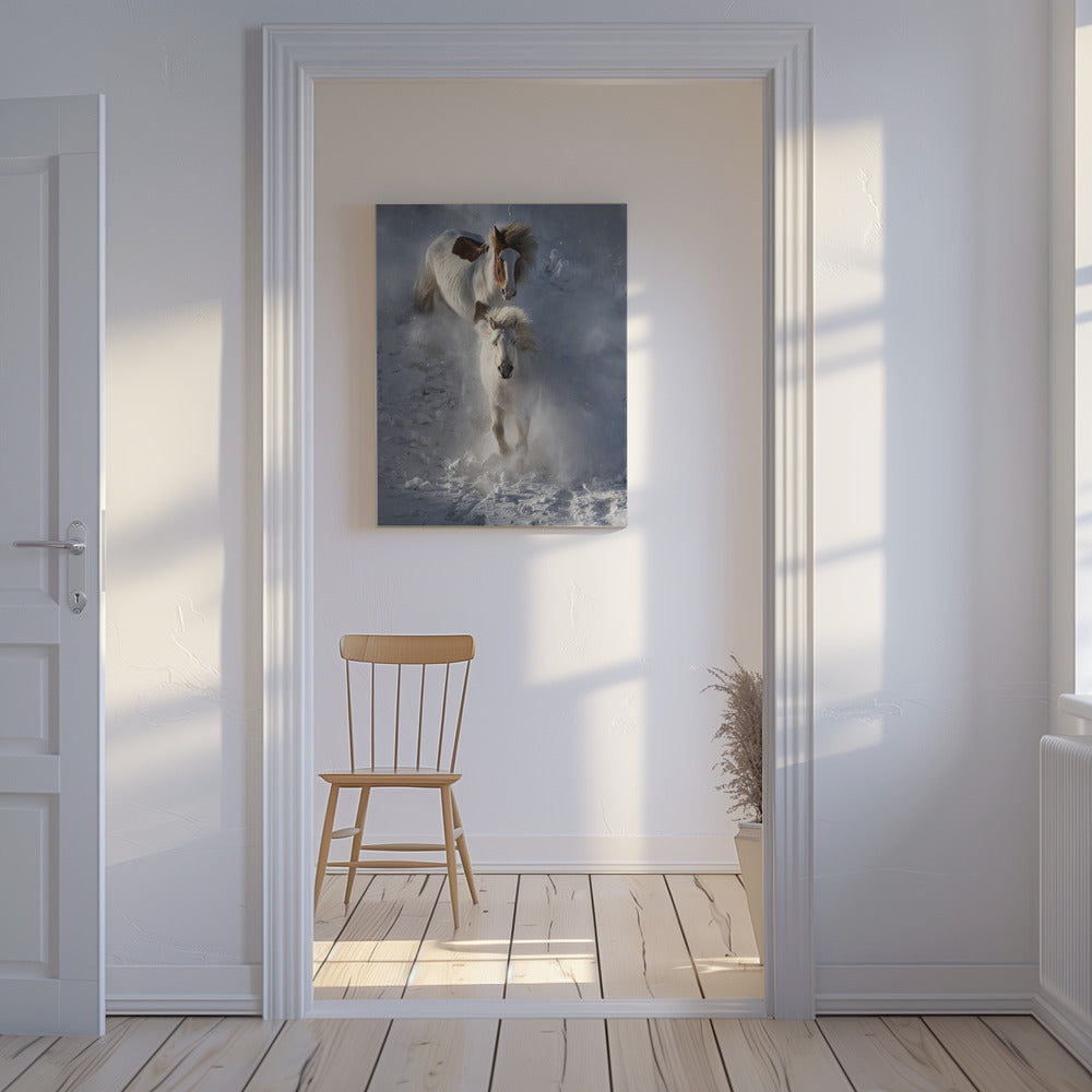Deux chevaux | Tableaux sur Toile