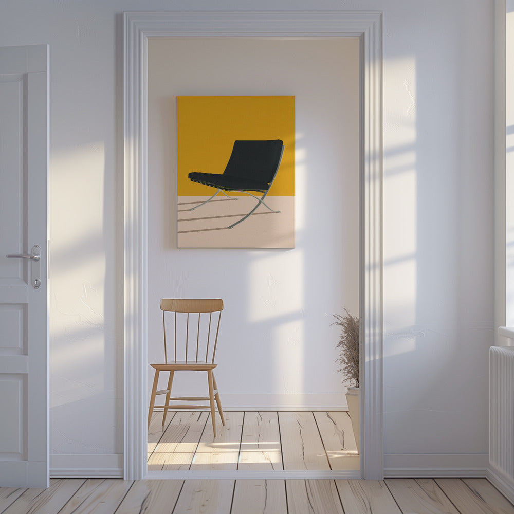 Barcelona stol av Mies Van Der Rohe | Canvas