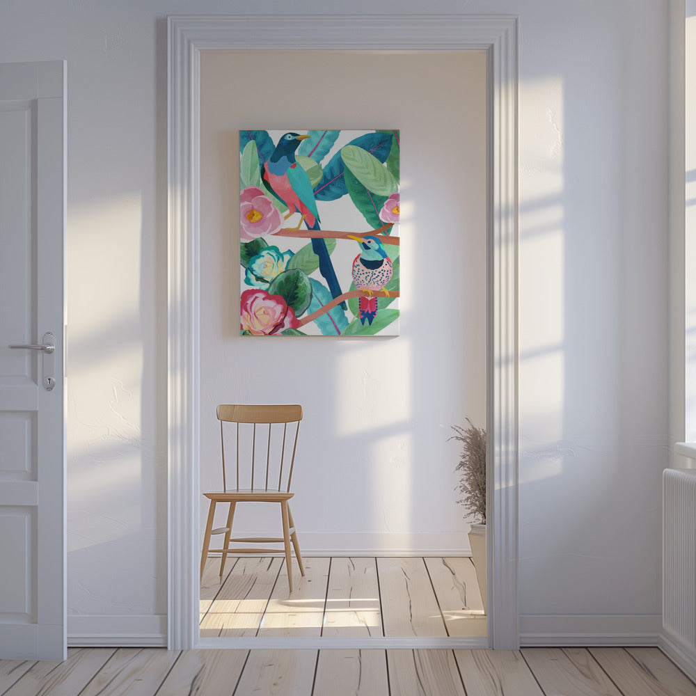 Uccelli di primavera | Stampe su Tela