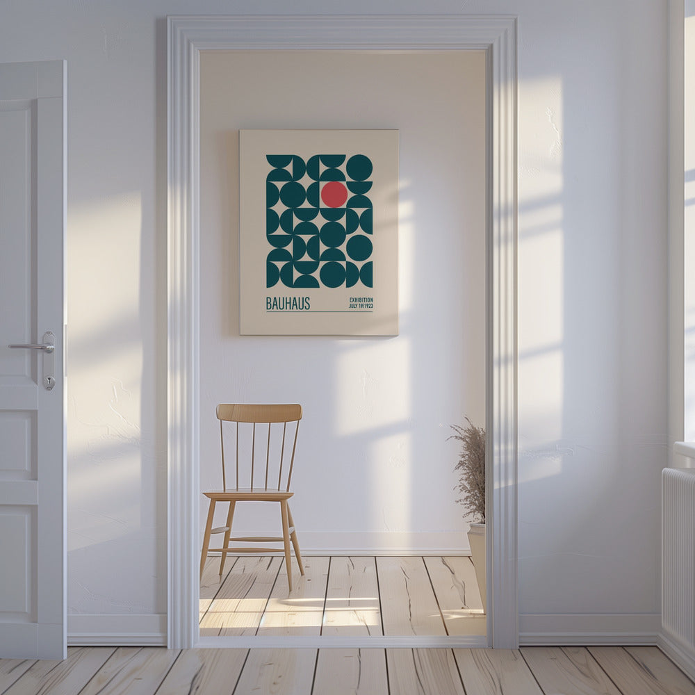 Bauhaus Blauwe Bollen | Canvasprints