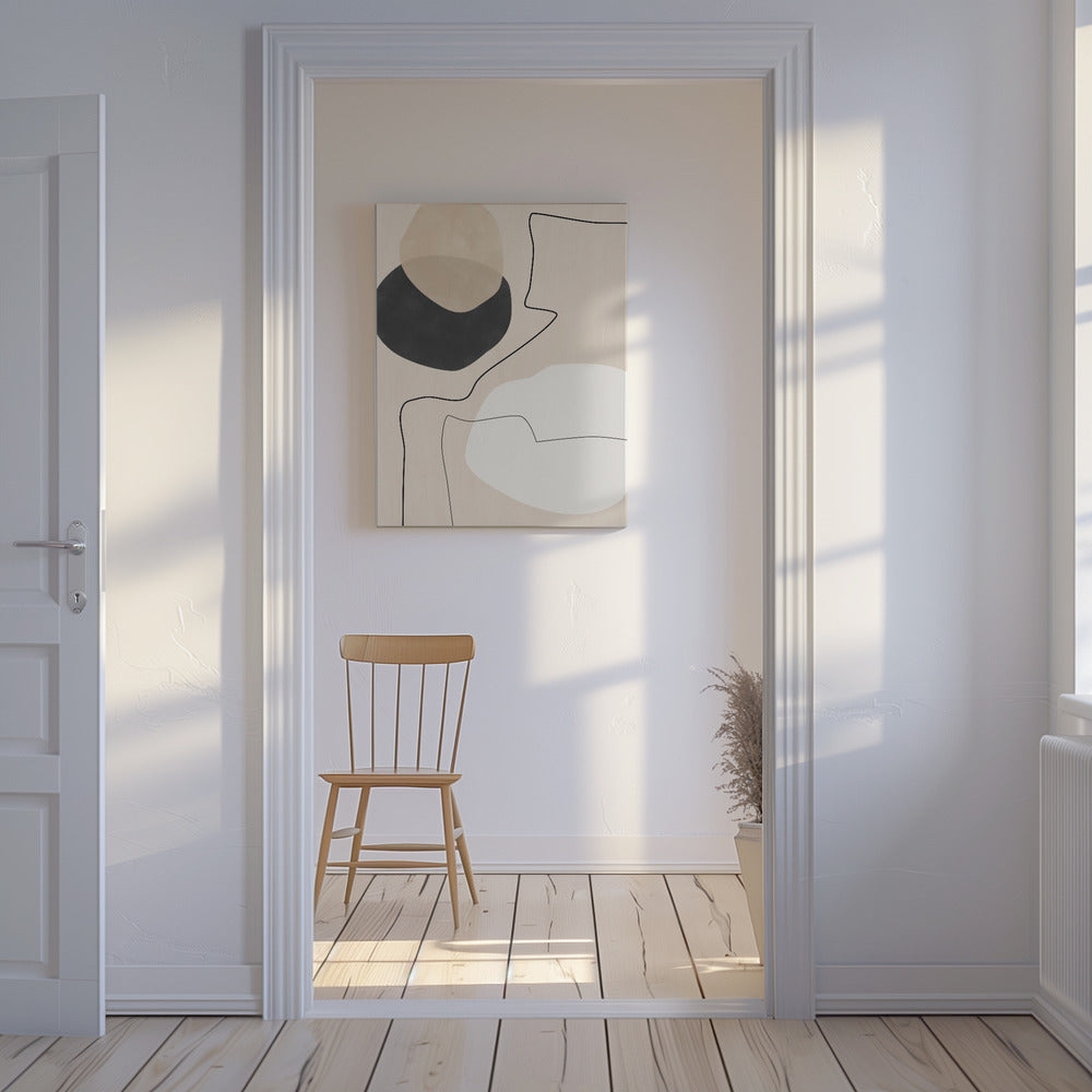 Malerei organischer Formen und Linien | Leinwand-Bilder