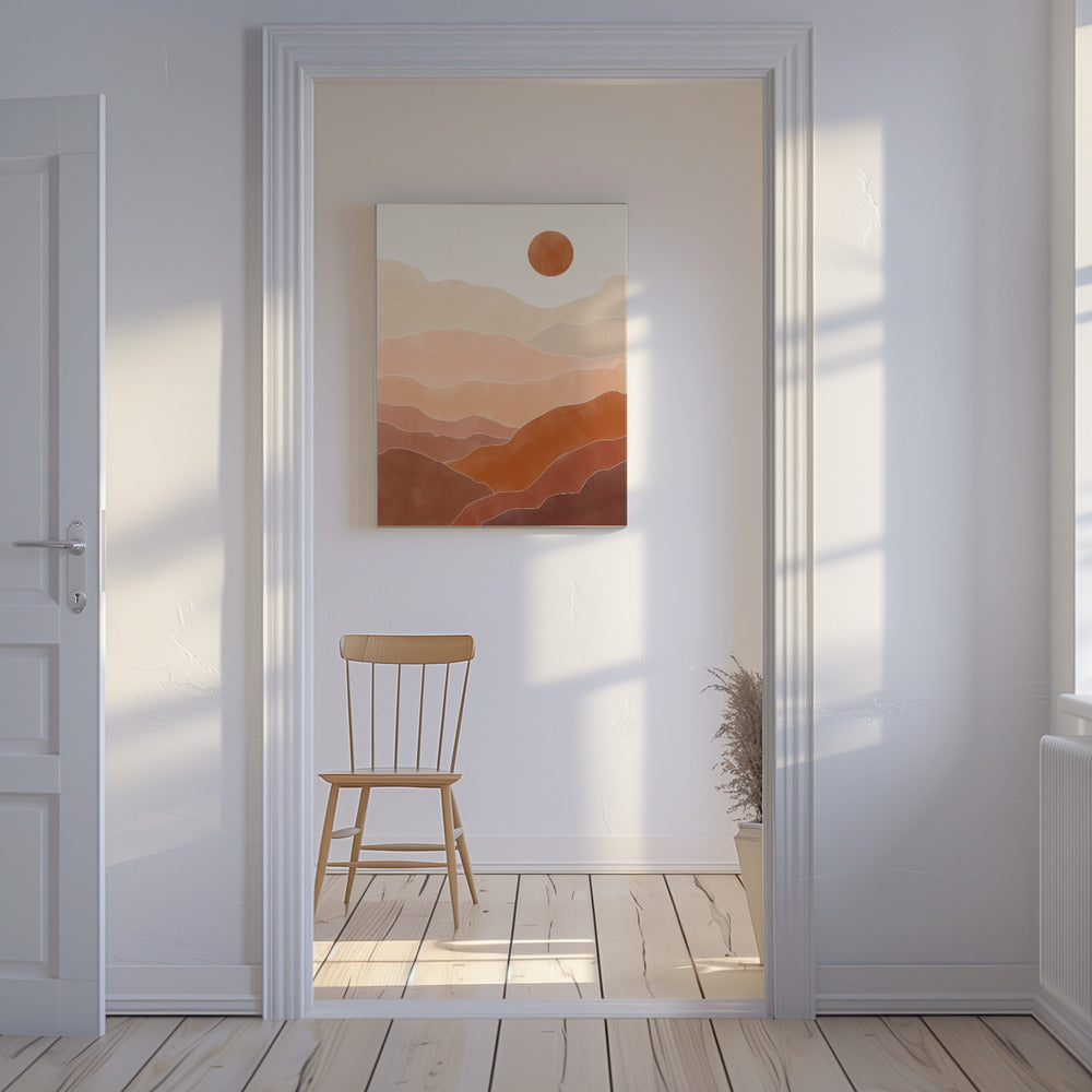 Woestijnzonsopgang | Canvasprints