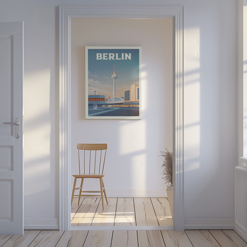 Impression de voyage sur le paysage urbain de Berlin | Tableaux sur Toile