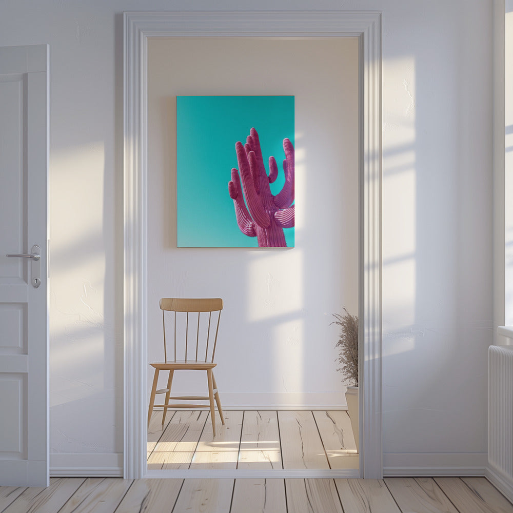 Magenta Rosa Saguaro | Canvas