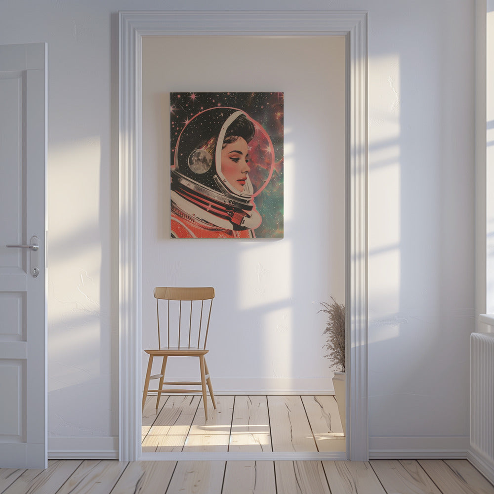 Female Astronaut Portrait | Canvas