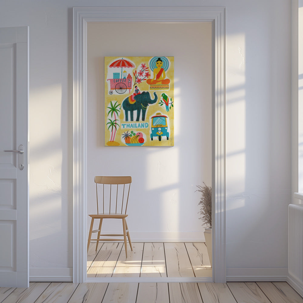 Screentryck Vintage Resor Thailand | Canvas