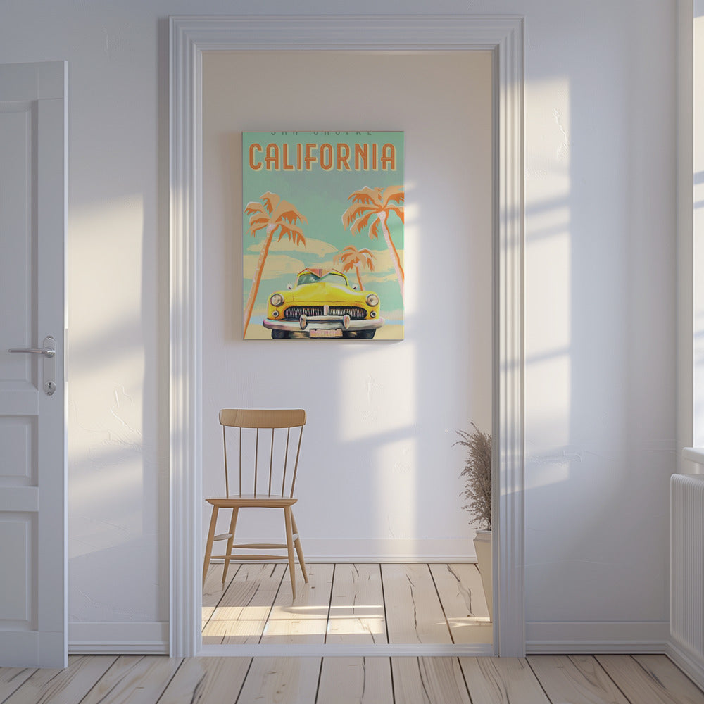 Kaliforniens surfing Poster | Canvas