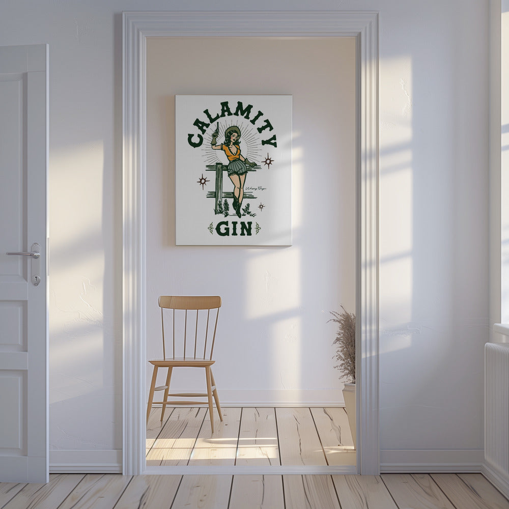 Calamity Gin Lustige Retro-Western-Cowgirl-Kunst | Leinwand-Bilder
