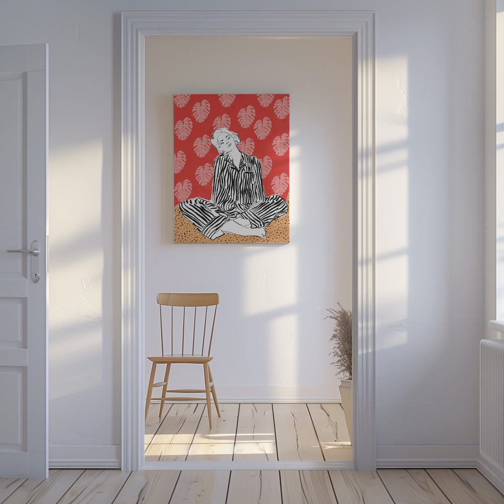 Serenity In Stripes | Canvas