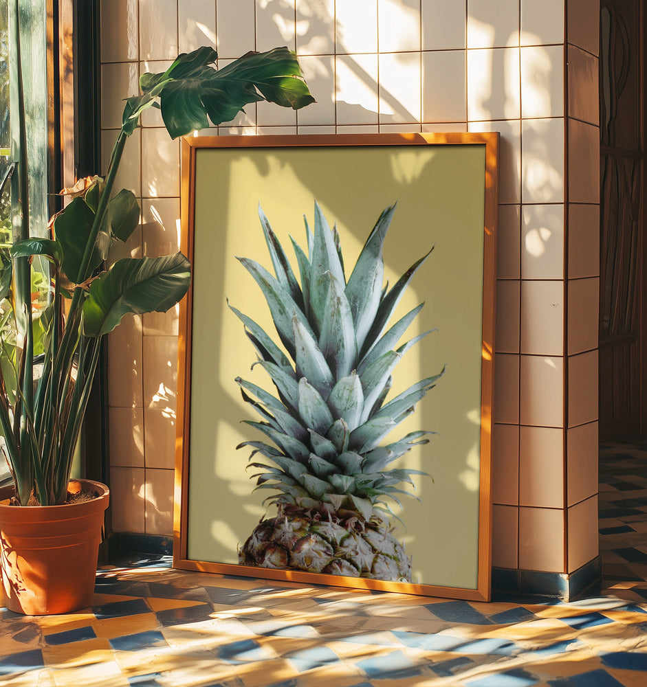 Ananas Keltainen 03 | Julisteet - Taidevedokset
