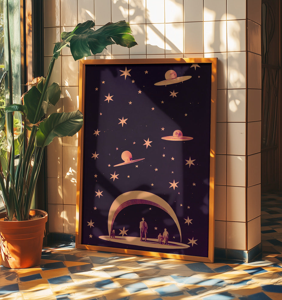 Galaktische Traumlandschaft | Poster