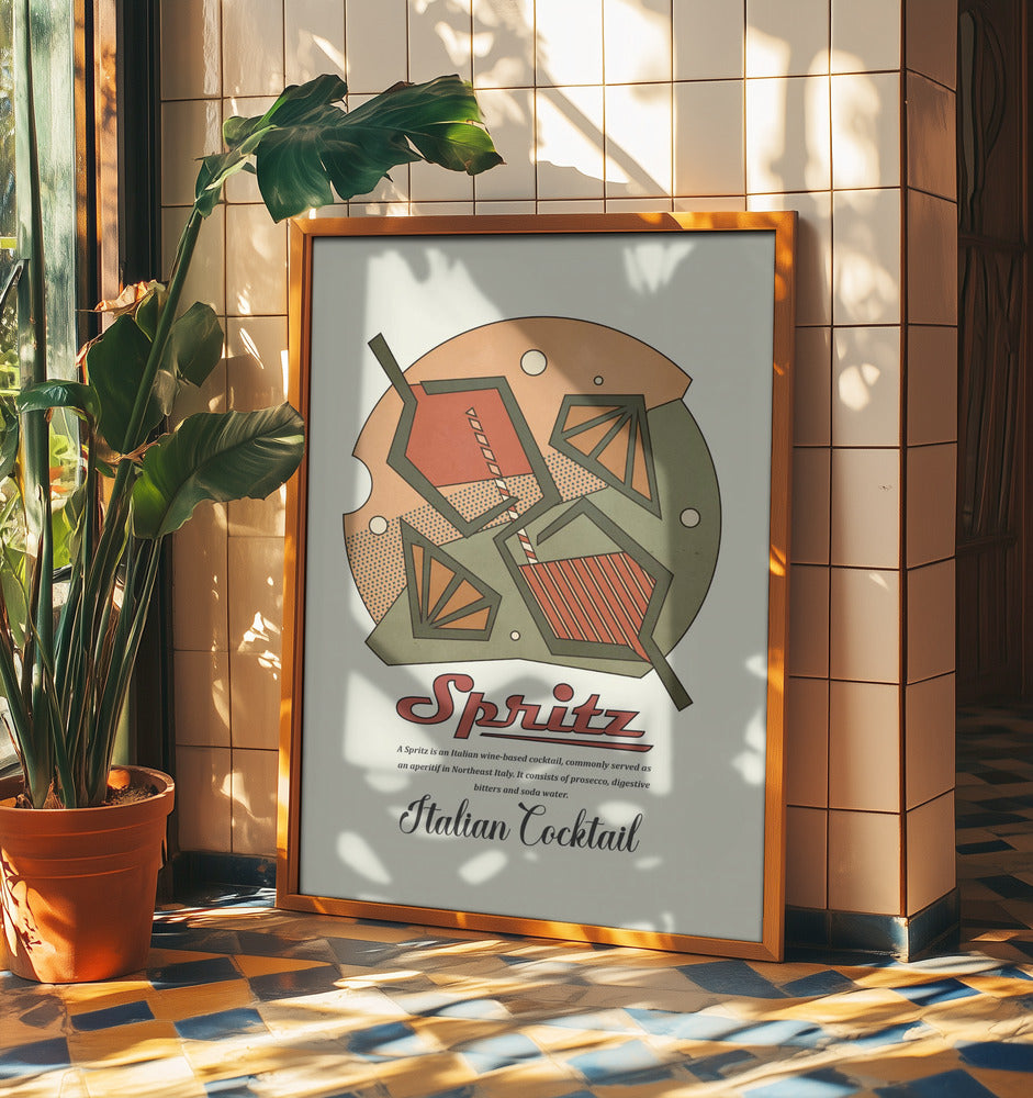 Geometrischer Spritzdruck | Poster