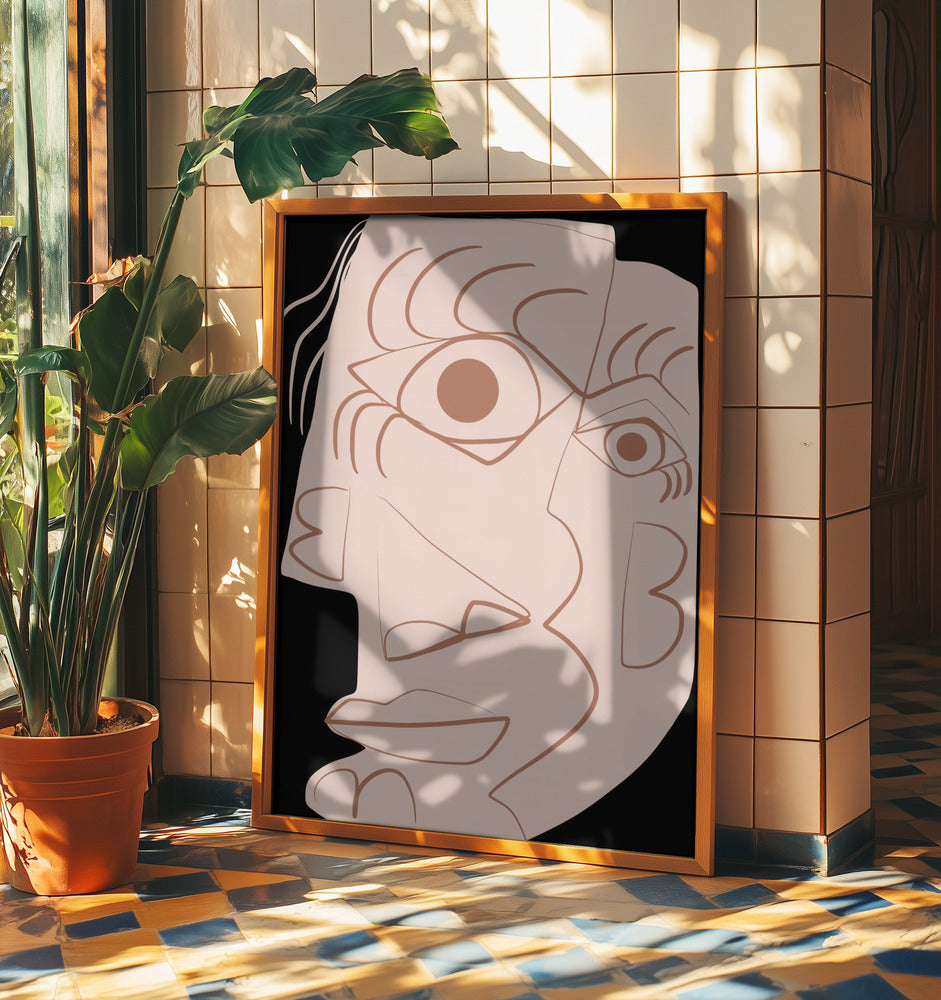 Schlichtes abstraktes Portrait | Poster