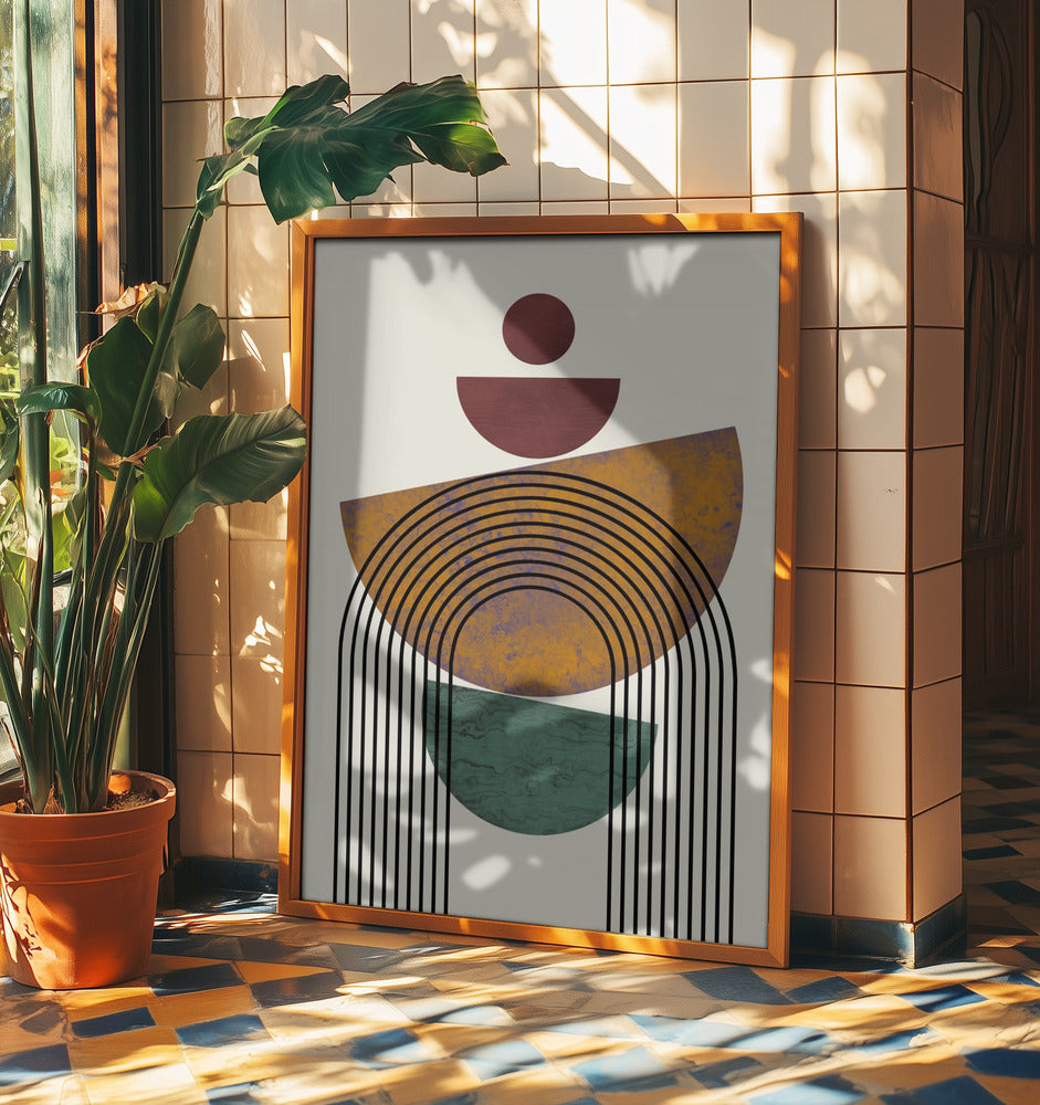 Textured Mid Century Composition | Poster