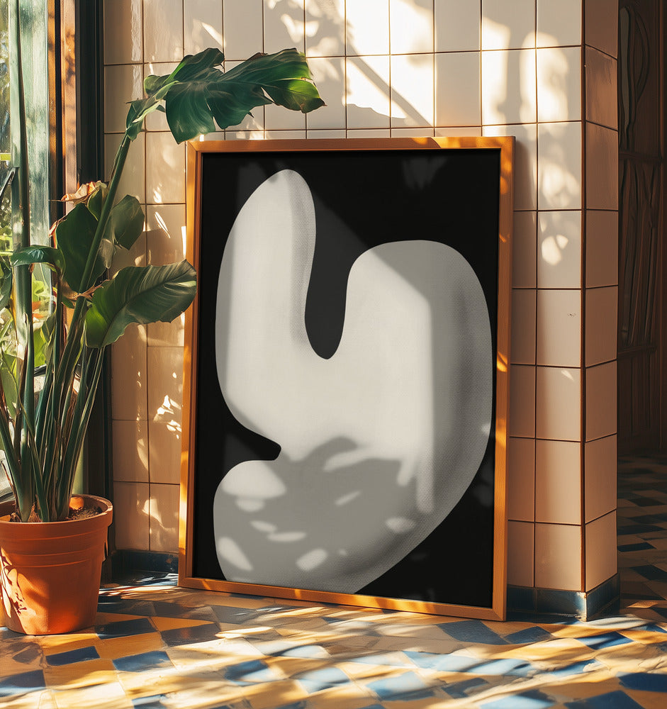 Abstract White Sculpture Y | Poster