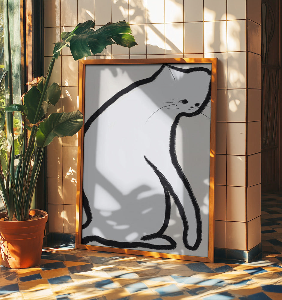 White cat | Poster