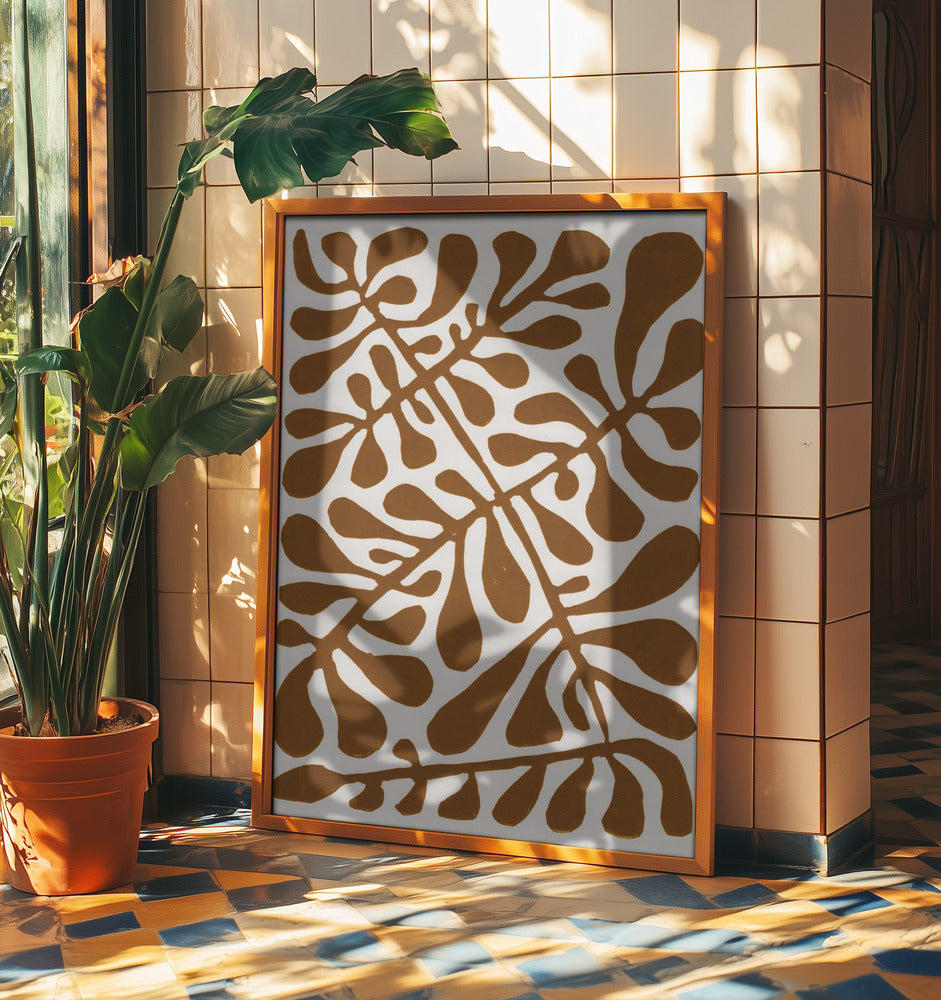 Linocut Plant #2 | Poster