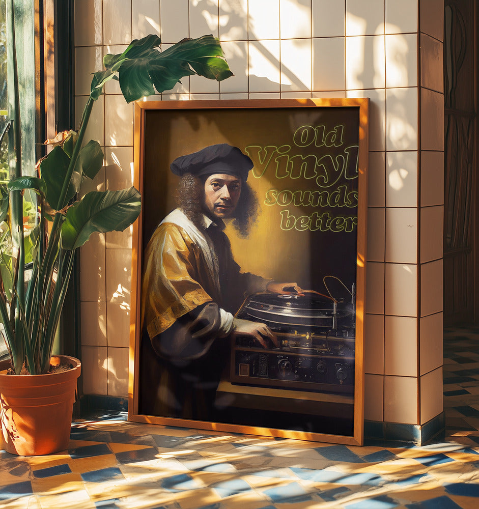 Old Vinyl Sounds Better | Poster