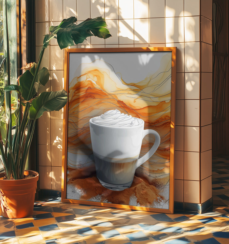 I Love Coffee Food Illustration Art (4) | Poster