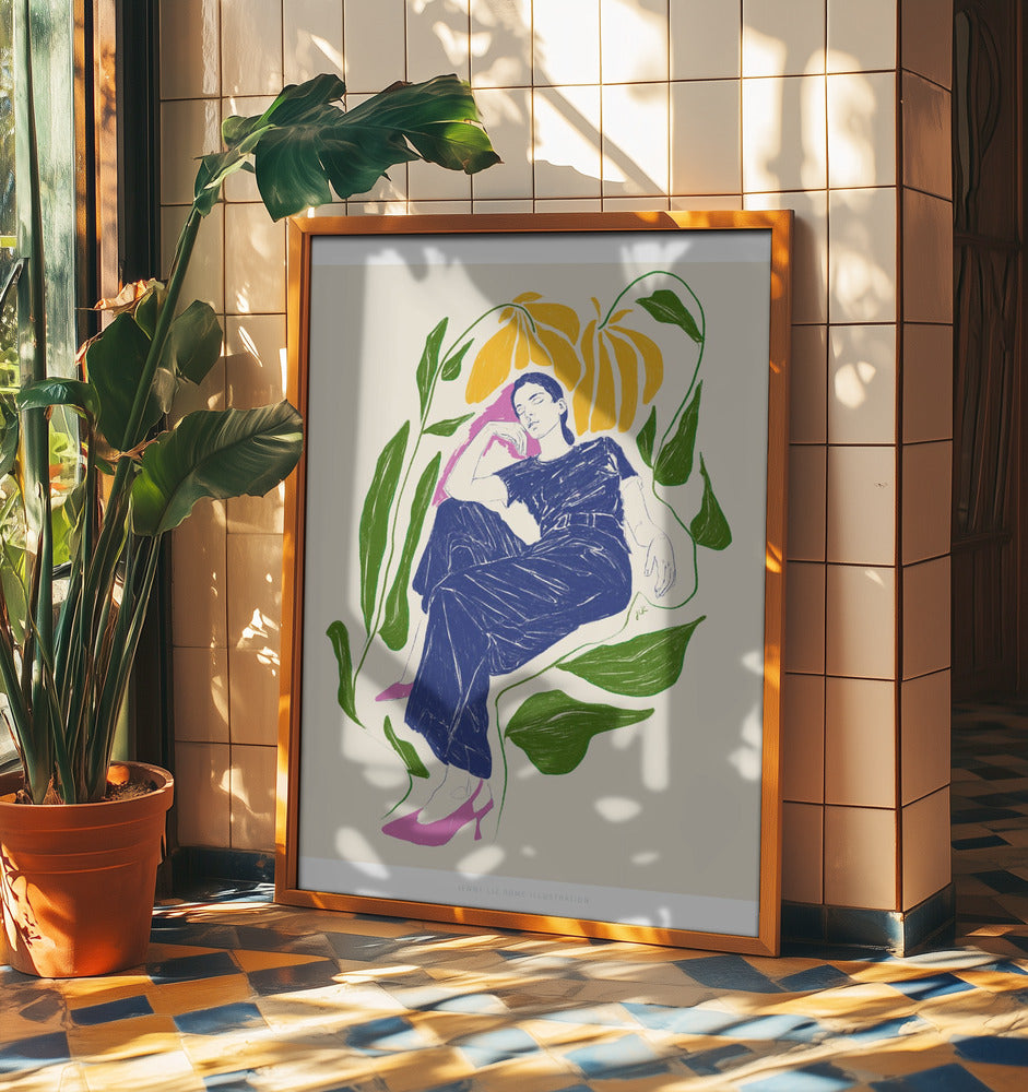 Jlr Quiet in the garden | Poster