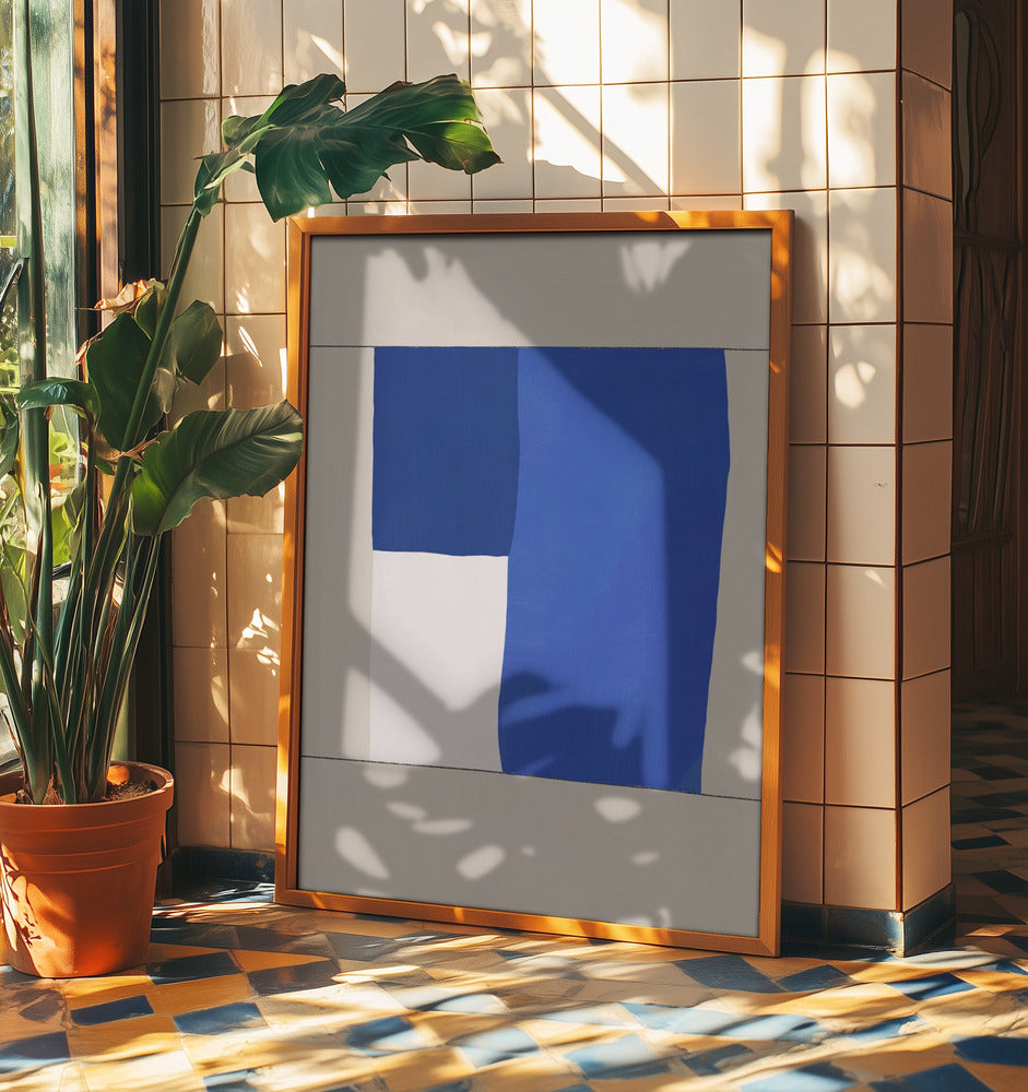 Minimal midcentury geometric block | Poster